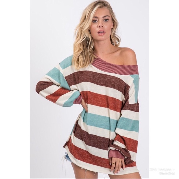 LIGHTWEIGHT STRIPED SWEATER - Picture 4 of 6